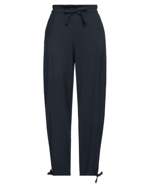 Ganni Blue Pants Recycled Polyester, Ecovero Viscose, Elastane, Polyester