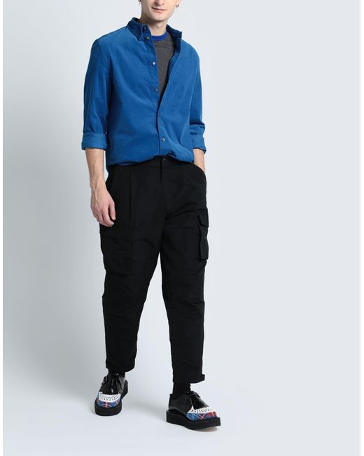 COS Blue Regular-fit Corduroy Shirt for men
