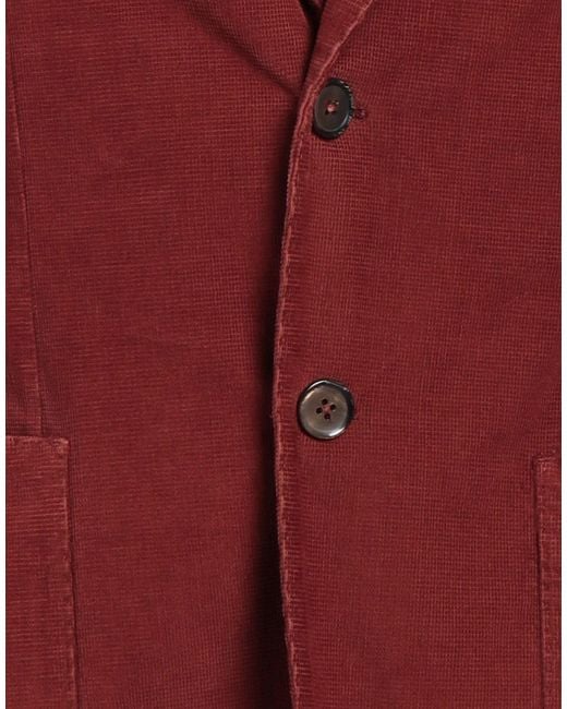 L.b.m. 1911 Red Rust Blazer Cotton, Elastane for men