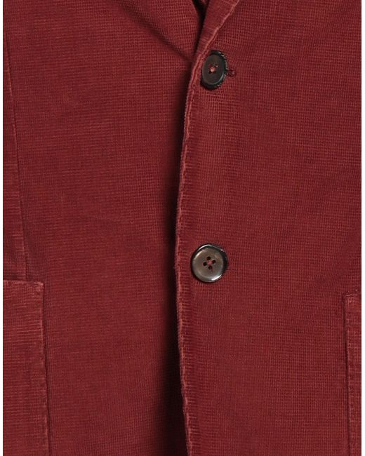 L.b.m. 1911 Red Rust Blazer Cotton, Elastane for men