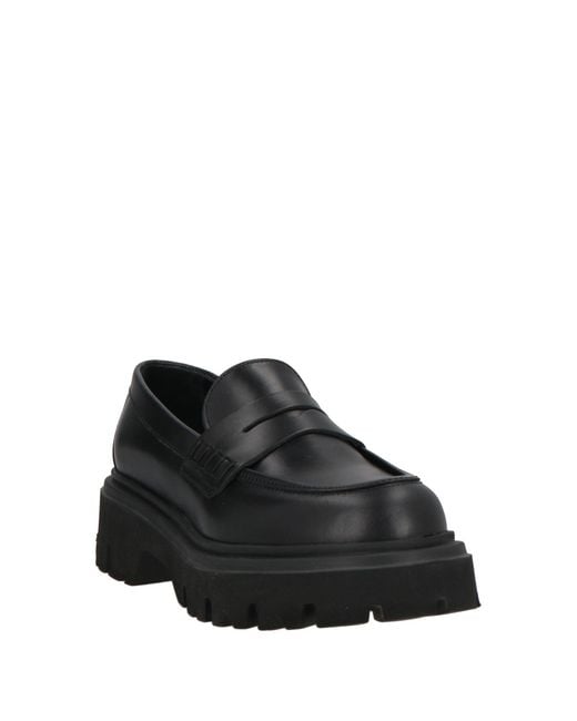 Frau Black Loafers Leather
