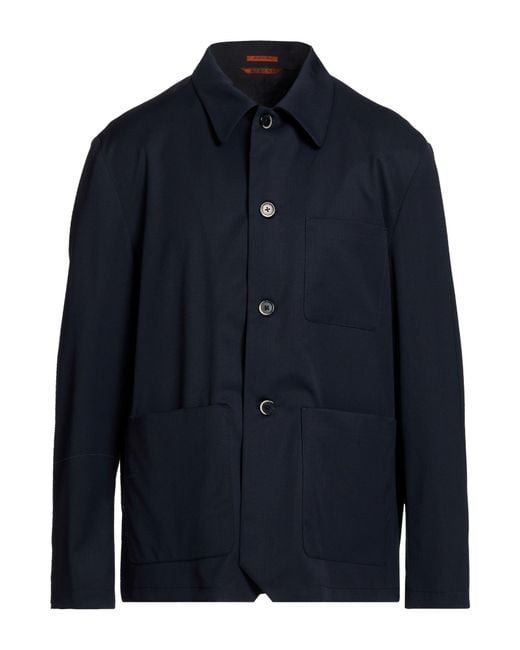 Barena Blue Jacket Virgin Wool, Elastane for men