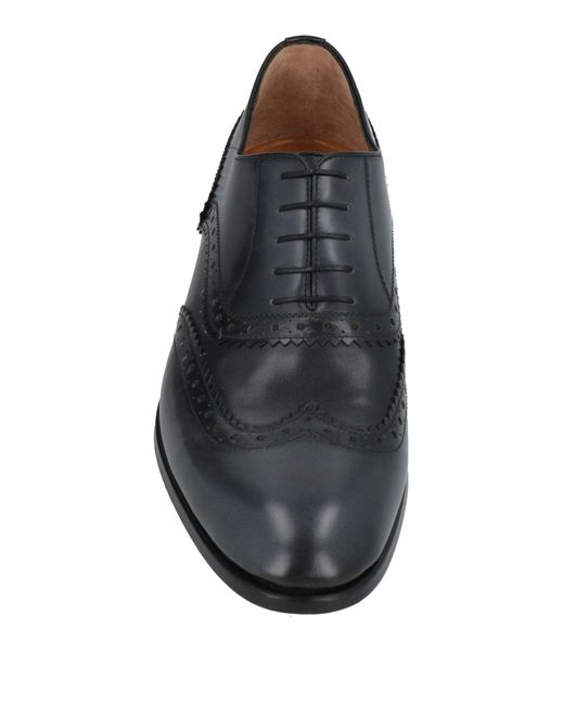 A.Testoni Gray Lace-up Shoes for men