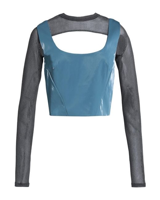 McQ Alexander McQueen Blue Top