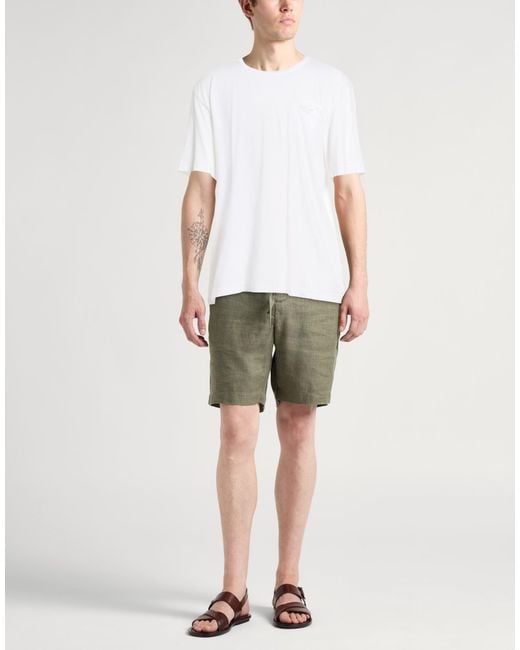 Fedeli White T-Shirt Cotton for men