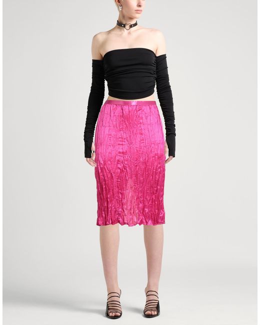 Acne Pink Midi Skirt