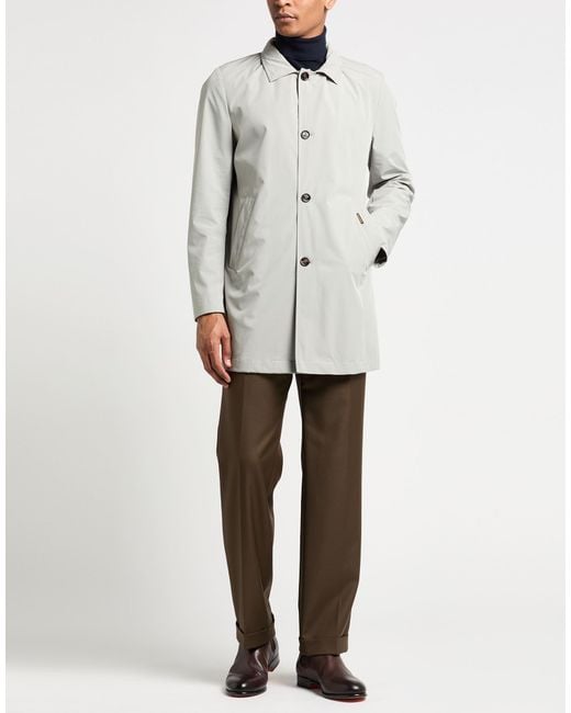Moorer Gray Overcoat & Trench Coat Polyamide, Polyurethane for men