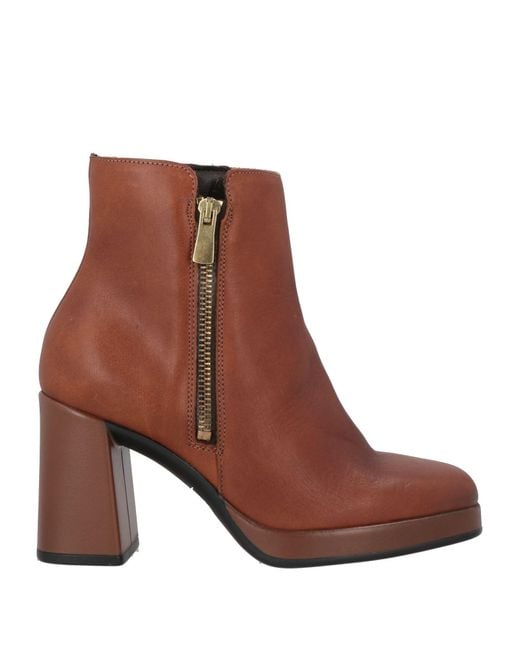 Igi&co Brown Ankle Boots Calfskin