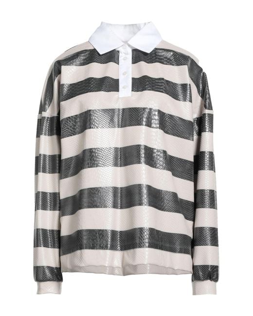 Stella Jean Gray Poloshirt