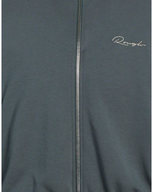 ROUGH Blue Jacket Polyamide, Cotton for men