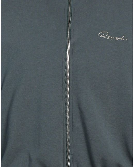 ROUGH Blue Jacket Polyamide, Cotton for men