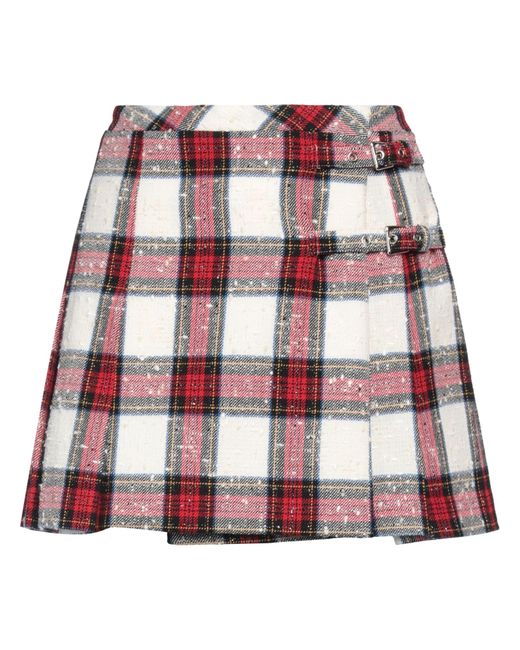 Alessandra Rich Red Mini Skirt