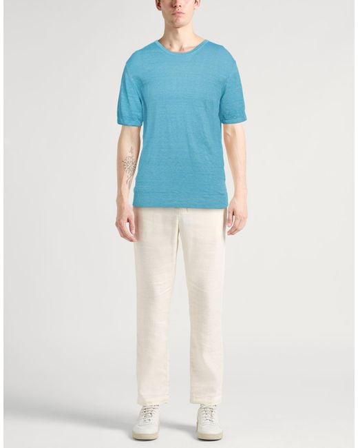 Pullover 120% Lino de hombre de color Blue