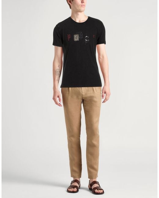 John Varvatos Black T-Shirt Organic Cotton for men