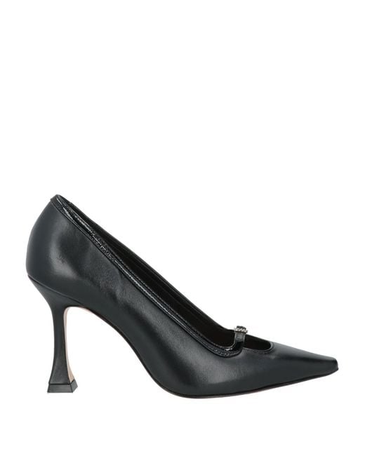Vicenza Black Pumps Calfskin