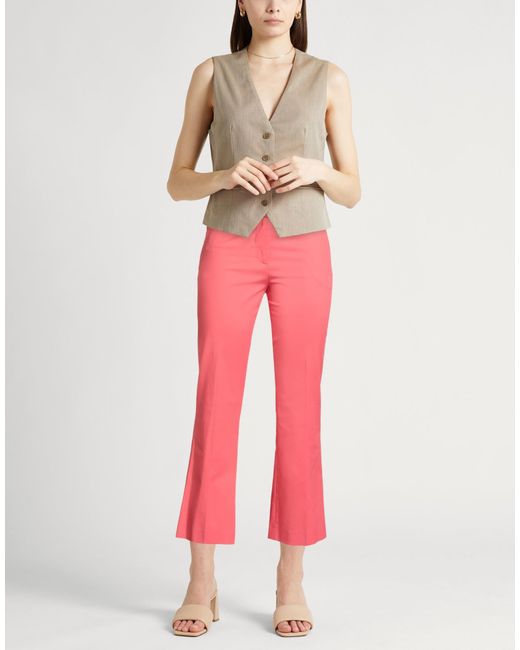 PT Torino Pink Coral Pants Cotton, Elastane
