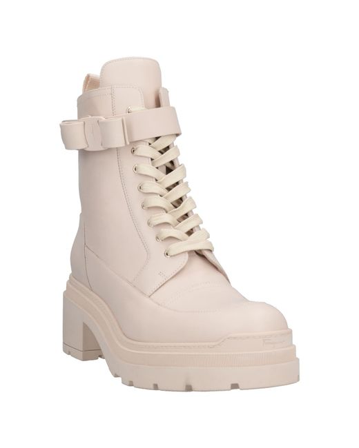 Ferragamo Natural Ankle Boots