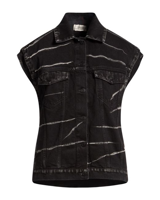 ViCOLO Black Denim Outerwear Cotton
