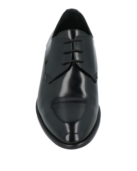Melluso Black Lace-Up Shoes Leather for men