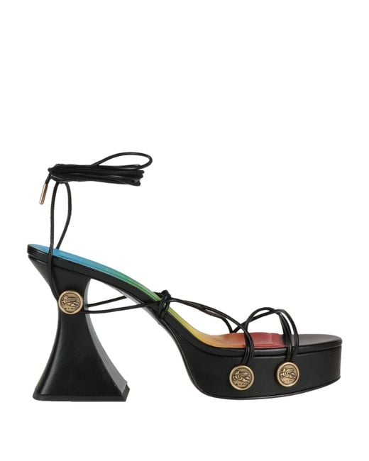 Etro Black Sandale