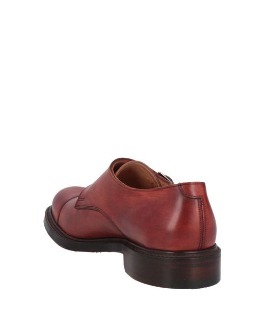 Cheaney Red Rust Loafers Leather for men