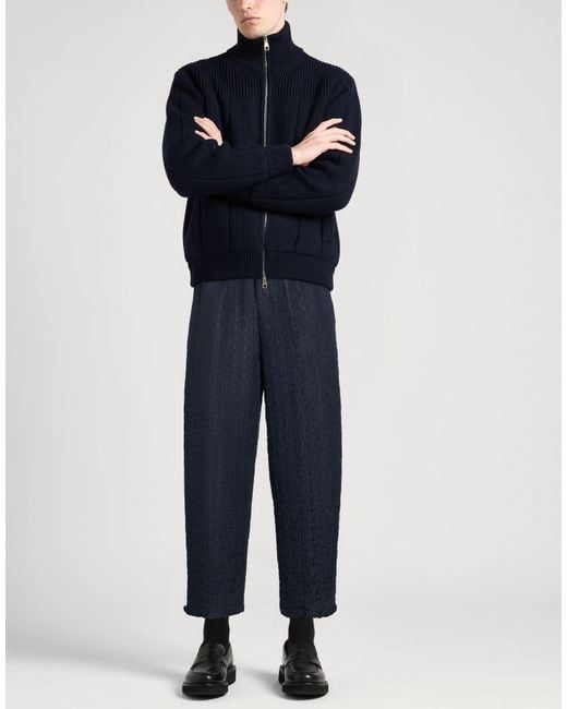 Berna Blue Pants Polyester, Elastane for men