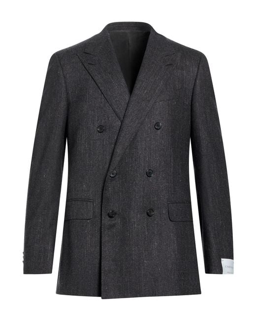 Caruso Black Blazer for men