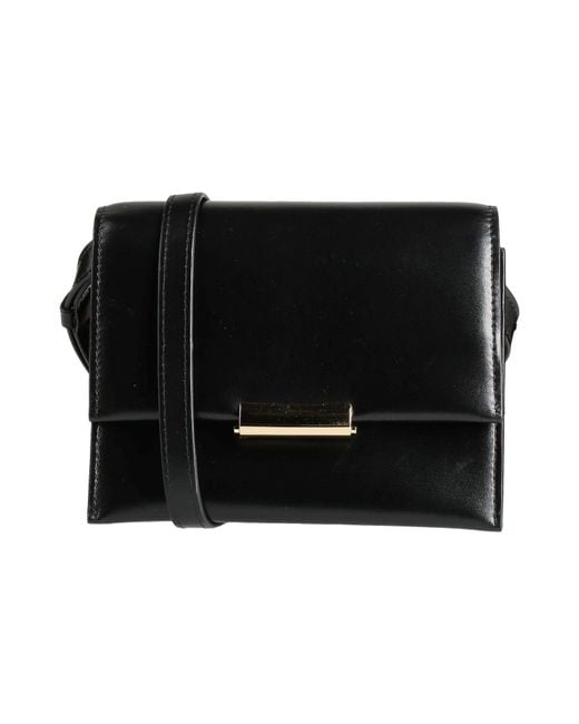 Semicouture Black Cross-Body Bag Leather
