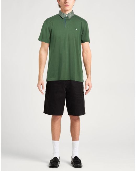 Harmont & Blaine Green Polo Shirt Cotton for men