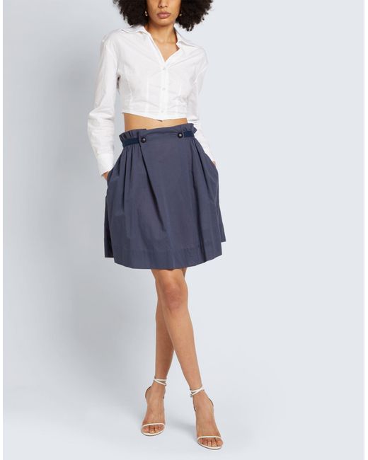 Emporio Armani Blue Mini Skirt