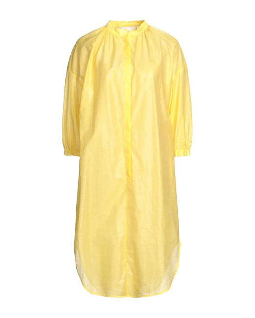 Tela Yellow Midi Dress