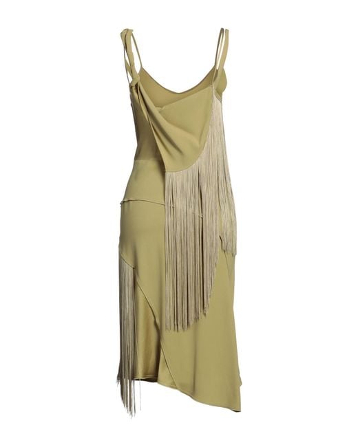Victoria Beckham Green Midi Dress