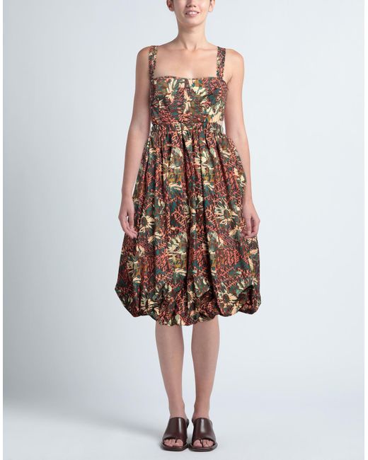 Ulla Johnson Green Midi-Kleid