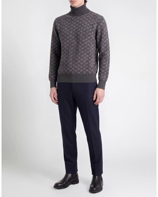 Herno Gray Turtleneck Virgin Wool for men