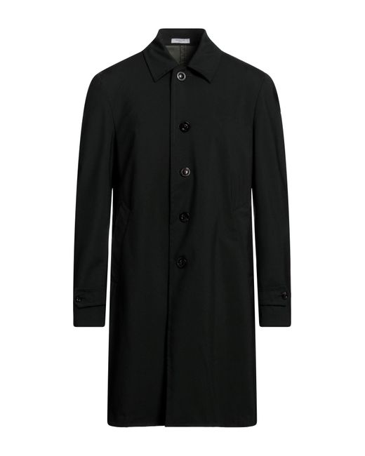 Boglioli Black Overcoat & Trench Coat for men