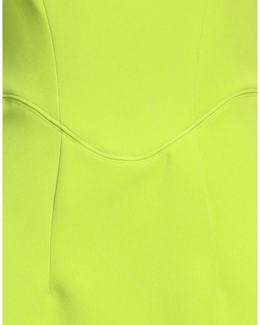 Versace Jeans Couture Green Midi Dress Polyester, Elastane