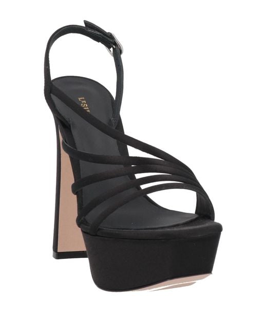 Le Silla Black Sandals