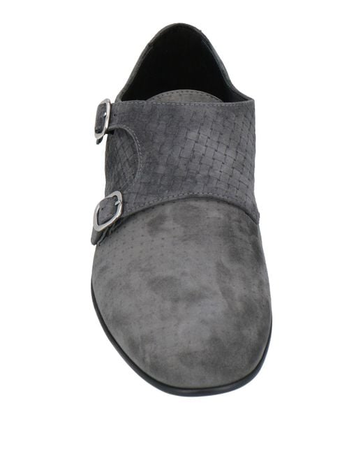 Doucal's Gray Lead Loafers Leather for men