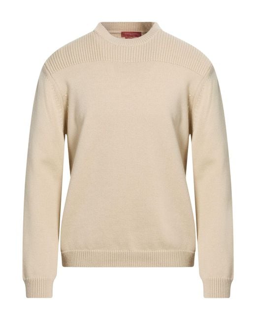 Daniele Fiesoli Natural Absolutely Sand Sweater Virgin Wool for men