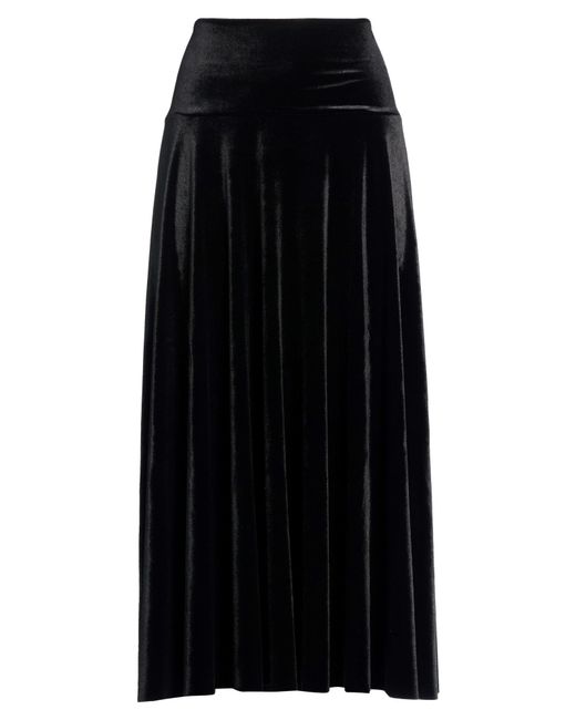 Norma Kamali Black Midi Skirts