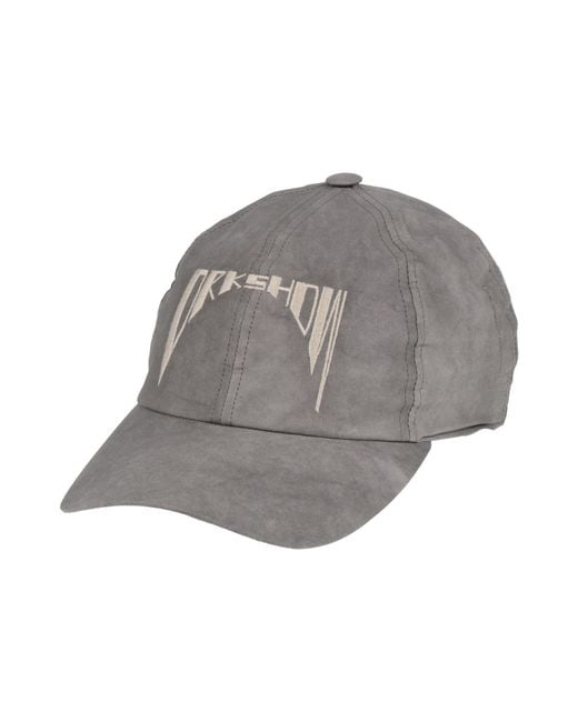 Rick Owens Gray Hat for men