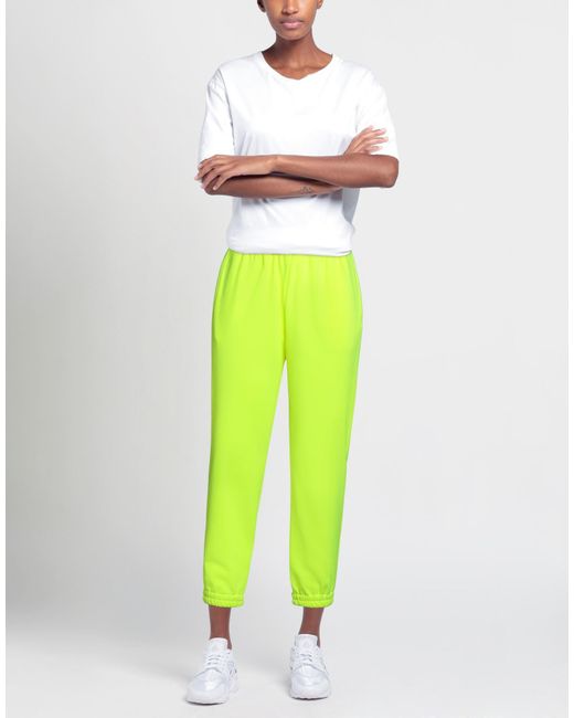 5 PROGRESS Yellow Pants Polyester, Cotton
