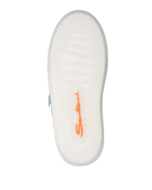 Santoni White Trainers