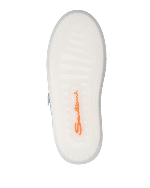 Santoni White Trainers