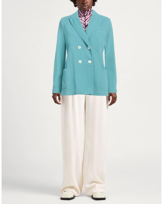 Circolo 1901 Blue Blazer Cotton, Elastane