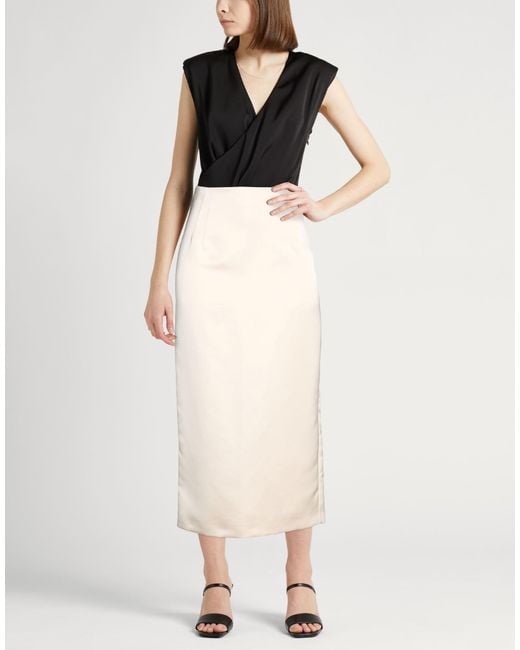 Semicouture Natural Maxi Skirt