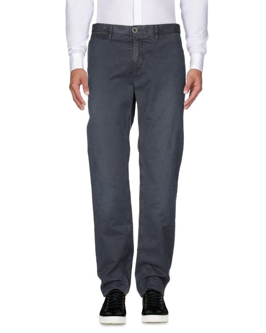 Incotex Blue Midnight Pants Cotton for men