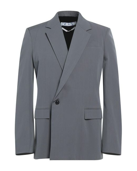 Off-White c/o Virgil Abloh Suit Jacket in Gray