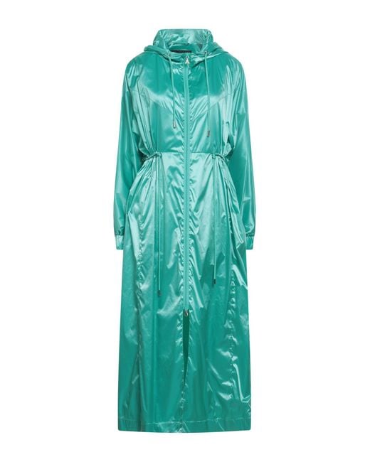 Patrizia Pepe Green Overcoat & Trench Coat
