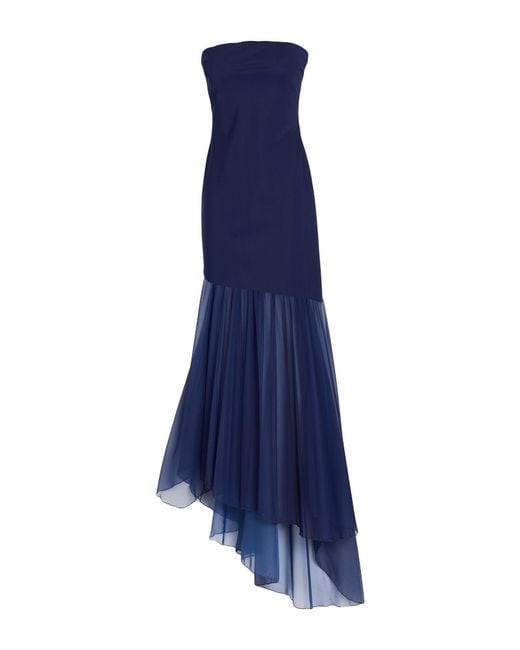 La Petite Robe Di Chiara Boni Blue Maxi Dress Polyamide, Elastane